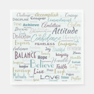 Affirmations napkin