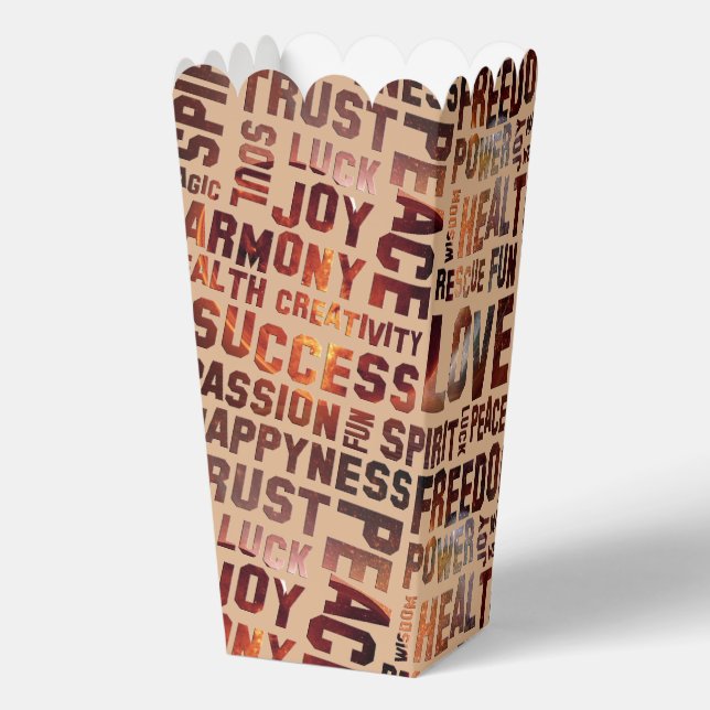 Affirmations of Life - positive words 5a Favour Box (Back)