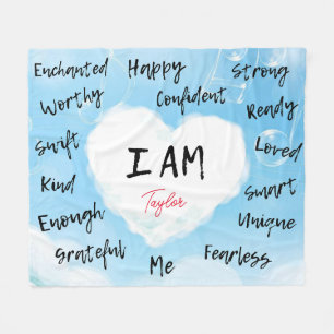 Affirmations Personalised Blanket