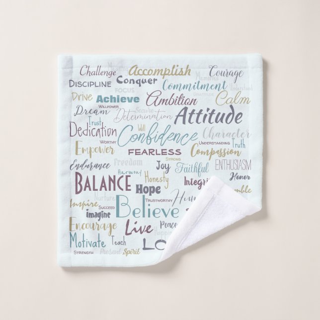 Affirmations   wash cloth (Wash Cloth)