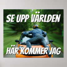Affisch — Se upp världen