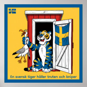 Affisch — Swedish tiger Poster