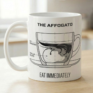 Affogato Coffee Dessert Recipe Eat Immediately Mug