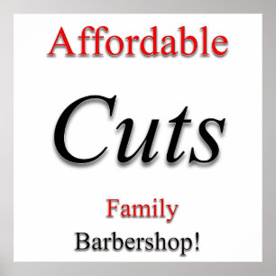 Afforadble Cuts Poster Matte