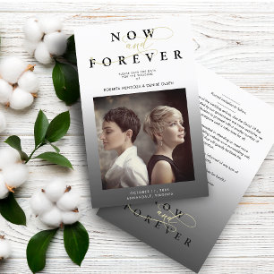 Affordable Elegance Gray Gradient Photo Wedding