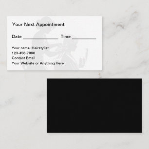 Affordable Hairstylist Business Appointment Cards