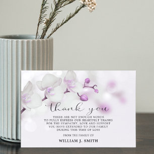 Affordable Sympathy Lavender THANK YOU Photo