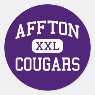 Affton - Cougars - High - Saint Louis Missouri Classic Round Sticker