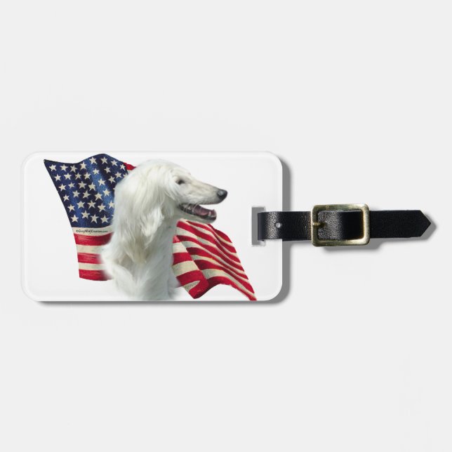 Afgan Flag Luggage Tag (Front Horizontal)