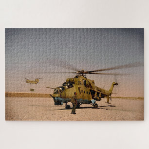 Afghan Air Corps Mi-35 Hind – Kandahar Airfield Jigsaw Puzzle
