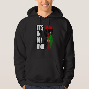 Afghan And Libyan Mix Dna Heritage Flag Hoodie