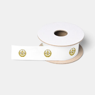 Afghan coat of arms satin ribbon