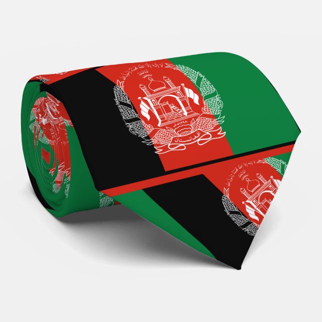 Afghan Flag, Flag of Afghanistan Tie (Rolled)
