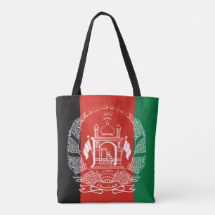 Afghan Flag, Flag of Afghanistan Tote Bag