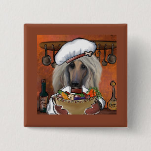 Afghan Hound 15 Cm Square Badge