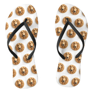 Afghan Hound 3D Inspired Jandals