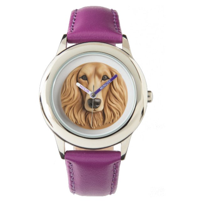 Afghan Hound 3D Inspired Watch (Front)