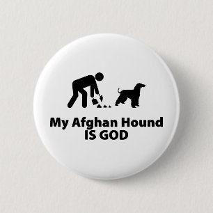Afghan Hound 6 Cm Round Badge