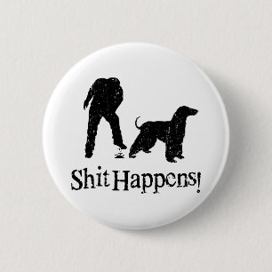 Afghan Hound 6 Cm Round Badge