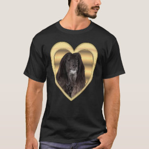 Afghan Hound  Afghan Hound Dog Heart   Afghan Houn T-Shirt
