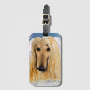 Afghan Hound Angel    Luggage Tag