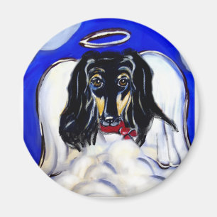 Afghan hound angel magnet