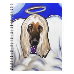 Afghan Hound Angel Spiral Notebook
