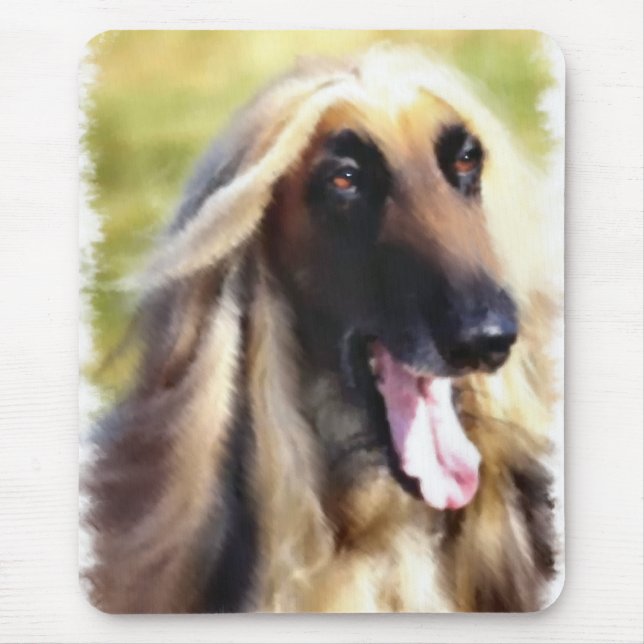 Afghan Hound Art Gifts Mouse Pad (Front)