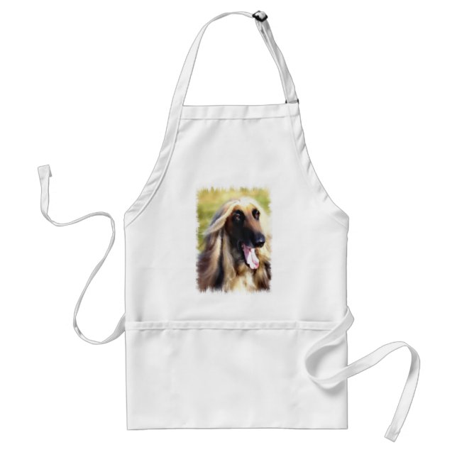 Afghan Hound Art Gifts Standard Apron (Front)