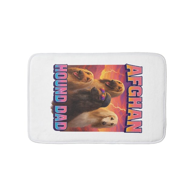 Afghan Hound Bath Mat (Front)