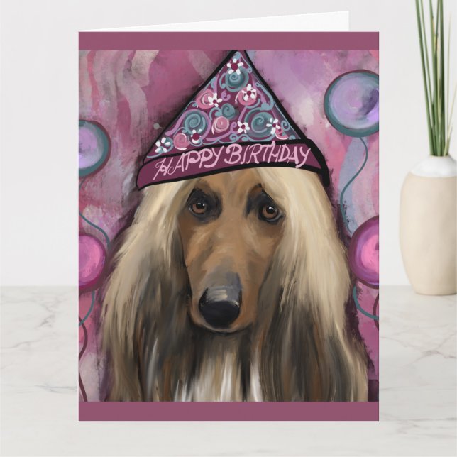 Afghan Hound           Card (Front)