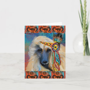 Afghan Hound Card
