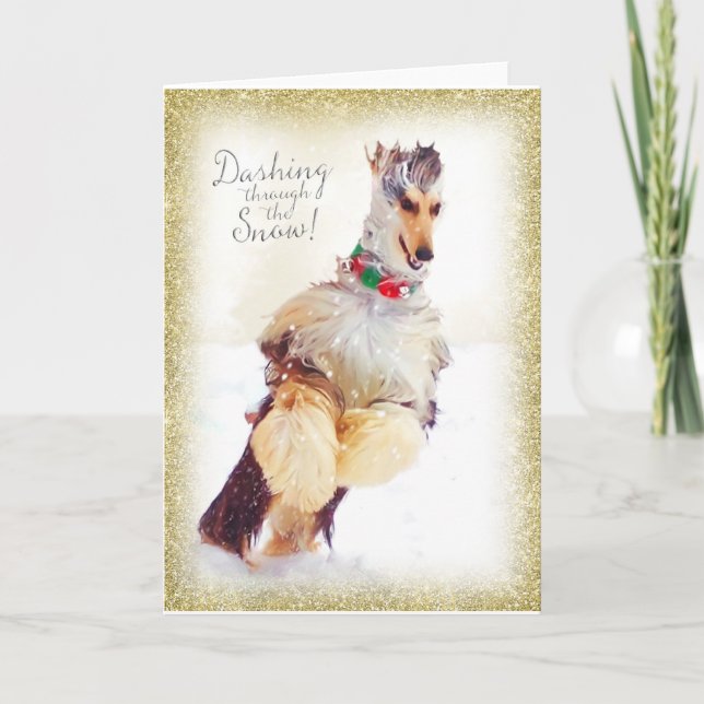 Afghan Hound Christmas Cards (Front)