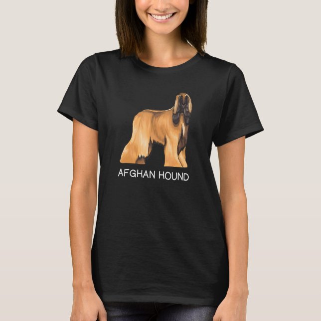 Afghan Hound Crazy Dog T-Shirt (Front)