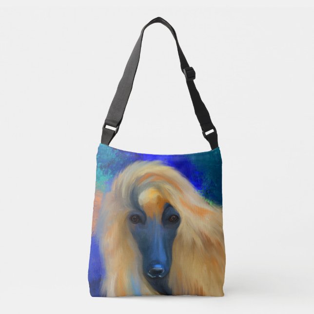 Afghan Hound         Crossbody Bag (Front)