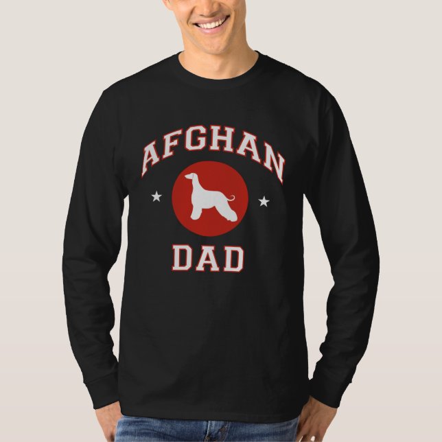 Afghan Hound Dad T-Shirt (Front)