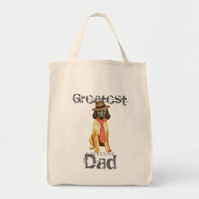 Afghan Hound Dad Tote Bag (Front)