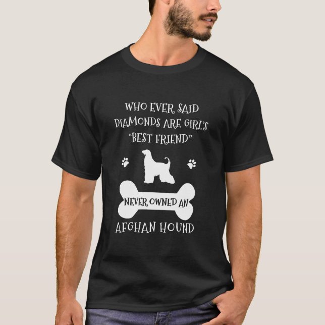 Afghan Hound Dog Best Friend T-Shirt (Front)