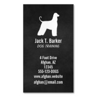 Afghan Hound Dog Breed Silhouette