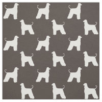 Afghan Hound Dog Breed Silhouettes Patterned