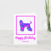 Afghan Hound Dog Funny Birthday