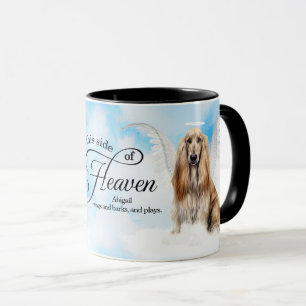 Afghan Hound Dog in Heaven Personalised Memorial Mug
