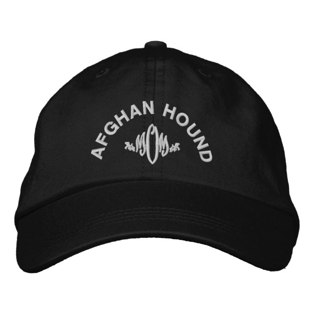 Afghan Hound Dog Mum Embroidered Hat (Front)