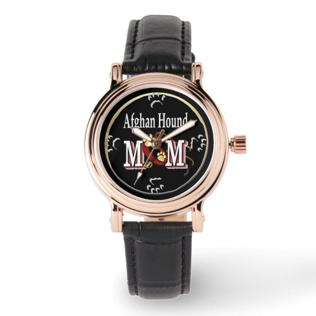 Afghan Hound Dog Mum Watch (Front)