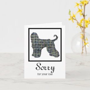Afghan Hound Dog Pet Sympathy Card