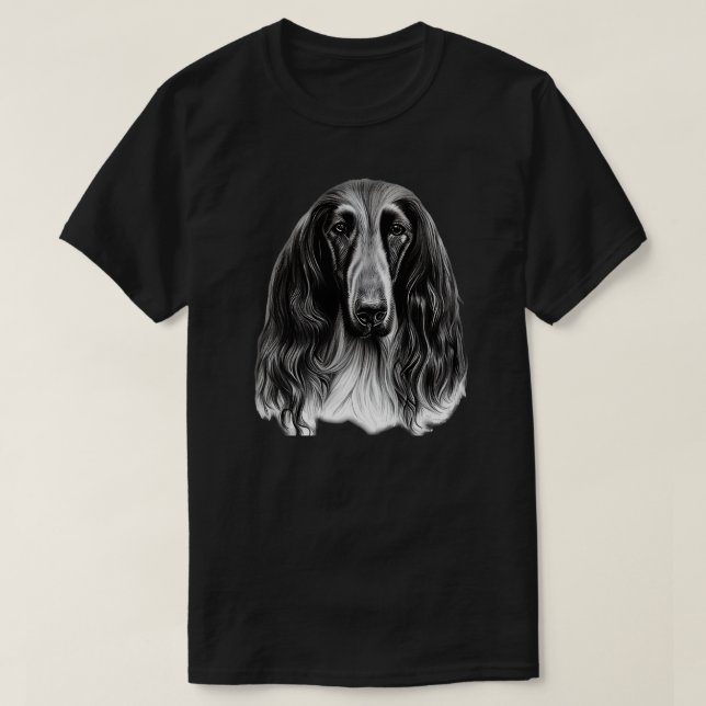 Afghan Hound Dog T-Shirt (Design Front)