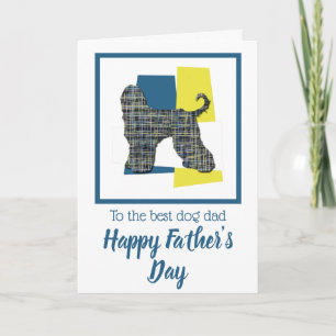 Afghan Hound Dog TriColour Father’s Day Card
