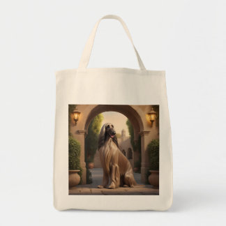 Afghan Hound Elegant Grocery Tote Bag
