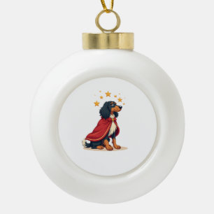 Afghan Hound Elegant Noel Ceramic Ball Christmas Ornament
