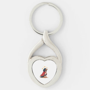 Afghan Hound Elegant Noel dog Key Ring